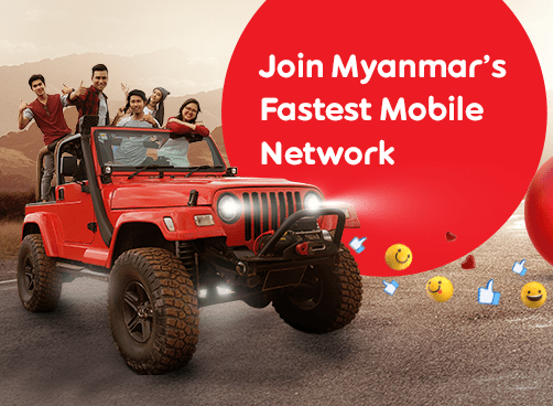 Ooredoo Myanmar 4G LTE Fastest Mobile Myanmar